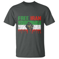 Free Iran Flag T Shirt Support Iranian Freedom No War