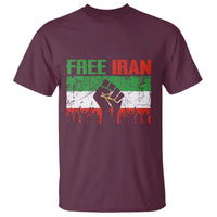Free Iran Flag T Shirt Support Iranian Freedom No War