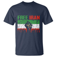 Free Iran Flag T Shirt Support Iranian Freedom No War