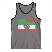 Free Iran Flag Tank Top Support Iranian Freedom No War