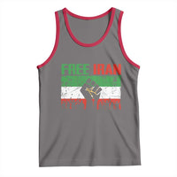 Free Iran Flag Tank Top Support Iranian Freedom No War