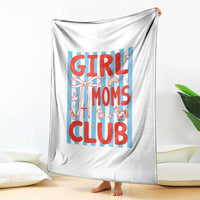 Girl Mom Club Throw Blanket Pregnancy Announcement First Time Mother's Day