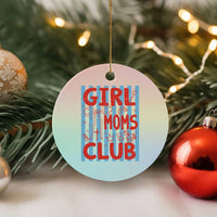 Girl Mom Club Ceramic Ornament Pregnancy Announcement First Time Mother's Day