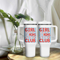Girl Mom Club Tumbler With Handle Pregnancy Announcement First Time Mother's Day