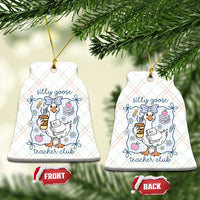 Silly Goose Teacher Club Ceramic Ornament Funny Back to School First Day