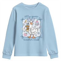 Silly Goose Teacher Club Youth Sweatshirt Funny Back to School First Day