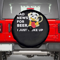 Funny Beer Drinking Spare Tire Cover Bad News for Beer I Just Woke Up - Wonder Print Shop