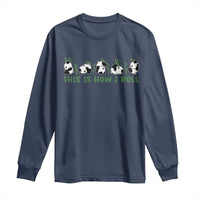 This Is How I Roll Long Sleeve Shirt Cute Bear Panda Lover - Wonder Print Shop