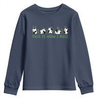 This Is How I Roll Youth Sweatshirt Cute Bear Panda Lover - Wonder Print Shop