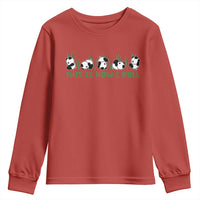 This Is How I Roll Youth Sweatshirt Cute Bear Panda Lover - Wonder Print Shop