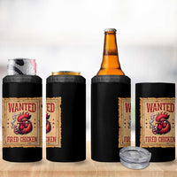 Funny Weed Lover Cannabis 420 4 in 1 Can Cooler Tumbler Fried Chicken - Wonder Print Shop