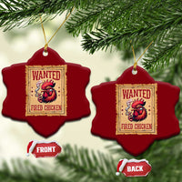 Funny Weed Lover Cannabis 420 Ceramic Ornament Fried Chicken - Wonder Print Shop