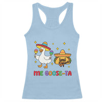 Me Goose Ta Mexican Racerback Tank Top Funny Spanish Taco Mexican Food Meme - Wonder Print Shop