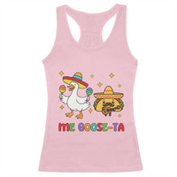 Me Goose Ta Mexican Racerback Tank Top Funny Spanish Taco Mexican Food Meme - Wonder Print Shop