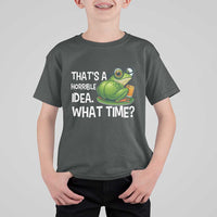 Thats A Horrible Idea What Time T Shirt For Kid Funny Frog Joke Meme - Wonder Print Shop