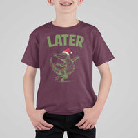 Funny Gator Sarcastic Christmas T Shirt For Kid Later Alligator - Wonder Print Shop
