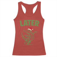 Funny Gator Sarcastic Christmas Racerback Tank Top Later Alligator - Wonder Print Shop