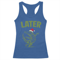 Funny Gator Sarcastic Christmas Racerback Tank Top Later Alligator - Wonder Print Shop