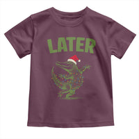 Funny Gator Sarcastic Christmas Toddler T Shirt Later Alligator - Wonder Print Shop