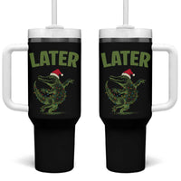 Funny Gator Sarcastic Christmas Tumbler With Handle Later Alligator - Wonder Print Shop