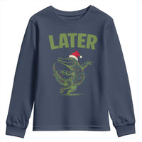 Funny Gator Sarcastic Christmas Youth Sweatshirt Later Alligator - Wonder Print Shop