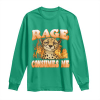 Cool Cheetah Long Sleeve Shirt Funny Range Consumes Me Sarcastic Wild Animal - Wonder Print Shop