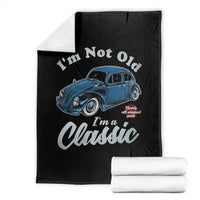 I'm Not Old I'm Classic Throw Blanket Vintage Distressed Classic Bug Travel