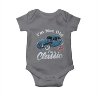I'm Not Old I'm Classic Baby Onesie Vintage Distressed Classic Bug Travel