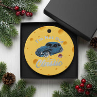 I'm Not Old I'm Classic Ceramic Ornament Vintage Distressed Classic Bug Travel