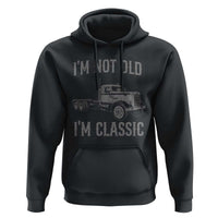 I'm Not Old I'm Classic Hoodie Retro Needlenose Semi Truck Old School Distressed Big Rig 18 Wheeler