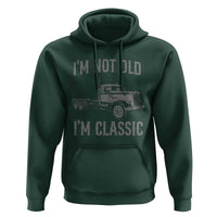 I'm Not Old I'm Classic Hoodie Retro Needlenose Semi Truck Old School Distressed Big Rig 18 Wheeler