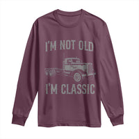 I'm Not Old I'm Classic Long Sleeve Shirt Retro Needlenose Semi Truck Old School Distressed Big Rig 18 Wheeler