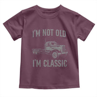 I'm Not Old I'm Classic Toddler T Shirt Retro Needlenose Semi Truck Old School Distressed Big Rig 18 Wheeler