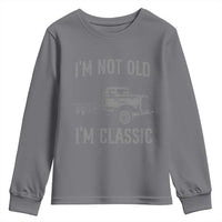 I'm Not Old I'm Classic Youth Sweatshirt Retro Needlenose Semi Truck Old School Distressed Big Rig 18 Wheeler