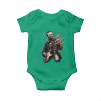 Teddy Roosevelt Playing Guitar 4th of July Baby Onesie