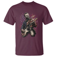 Teddy Roosevelt Playing Guitar 4th of July T Shirt