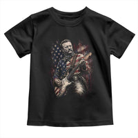 Teddy Roosevelt Playing Guitar 4th of July Toddler T Shirt