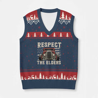 Respect The Elders V-Neck Knit Sweater Vest 1932 American Classic Hotrod