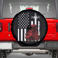 Classic Big Block Blower Spare Tire Cover Patriotic Racing Engine American Flag Christian Cross