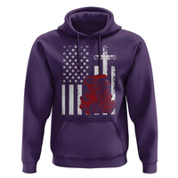 Classic Big Block Blower Hoodie Patriotic Racing Engine American Flag Christian Cross