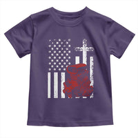 Classic Big Block Blower Toddler T Shirt Patriotic Racing Engine American Flag Christian Cross