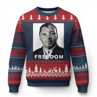 Freedom Charlie Kirk Ugly Christmas Sweater Martin Luther King Jr - Wonder Print Shop