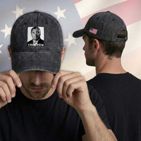 Freedom Charlie Kirk Washed Cotton Baseball Cap Martin Luther King Jr