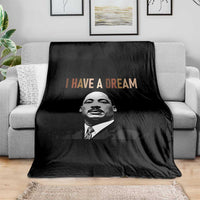 Martin Luther King Jr Throw Blanket I Have a Dream Cool Melanin Black History - Wonder Print Shop