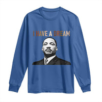 Martin Luther King Jr Long Sleeve Shirt I Have a Dream Cool Melanin Black History - Wonder Print Shop