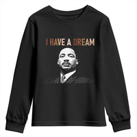 Martin Luther King Jr Youth Sweatshirt I Have a Dream Cool Melanin Black History - Wonder Print Shop
