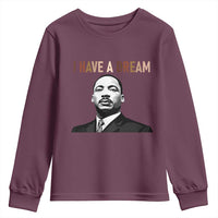 Martin Luther King Jr Youth Sweatshirt I Have a Dream Cool Melanin Black History - Wonder Print Shop
