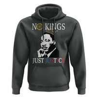 Martin Luther King Jr Hoodie No Kings Just Justice - Wonder Print Shop