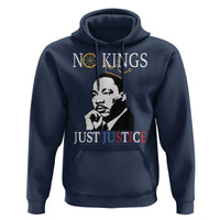 Martin Luther King Jr Hoodie No Kings Just Justice - Wonder Print Shop