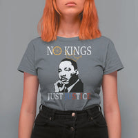 Martin Luther King Jr T Shirt For Women No Kings Just Justice - Wonder Print Shop